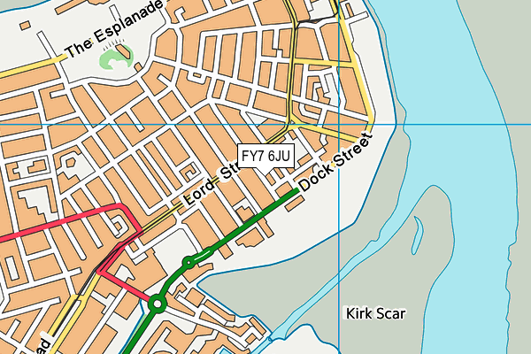 FY7 6JU map - OS VectorMap District (Ordnance Survey)