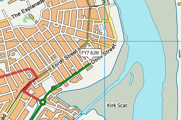 FY7 6JW map - OS VectorMap District (Ordnance Survey) FY7 6JW map - OS VectorMap District (Ordnance Survey)