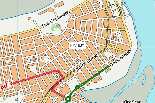 FY7 6JY map - OS VectorMap District (Ordnance Survey) FY7 6JY map - OS VectorMap District (Ordnance Survey)