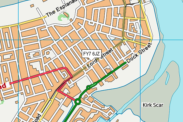 FY7 6JZ map - OS VectorMap District (Ordnance Survey) FY7 6JZ map - OS VectorMap District (Ordnance Survey)