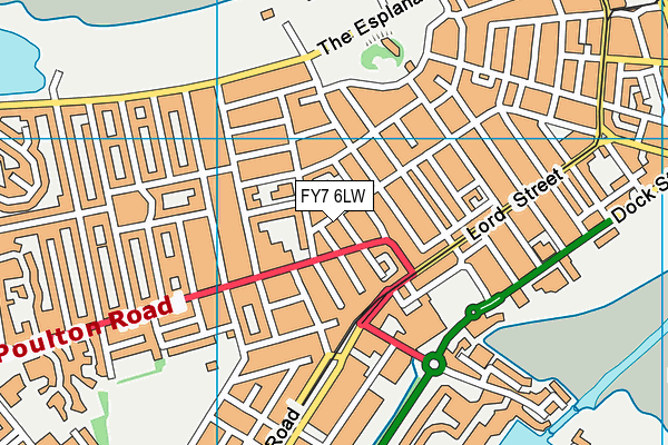 FY7 6LW map - OS VectorMap District (Ordnance Survey) FY7 6LW map - OS VectorMap District (Ordnance Survey)