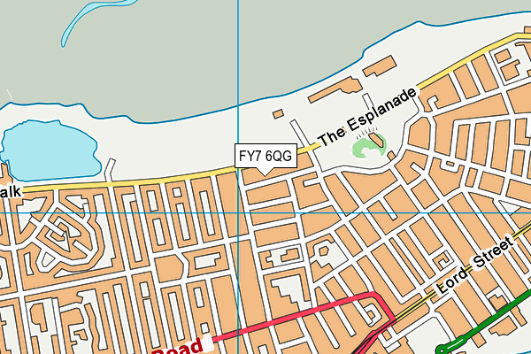 FY7 6QG map - OS VectorMap District (Ordnance Survey)