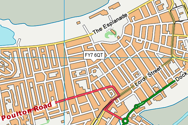 FY7 6QT map - OS VectorMap District (Ordnance Survey)