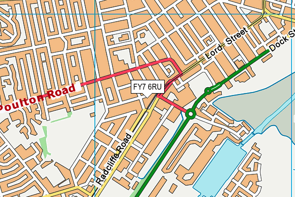 FY7 6RU map - OS VectorMap District (Ordnance Survey) FY7 6RU map - OS VectorMap District (Ordnance Survey)