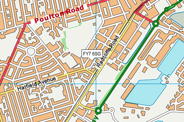 FY7 6SG map - OS VectorMap District (Ordnance Survey) FY7 6SG map - OS VectorMap District (Ordnance Survey)