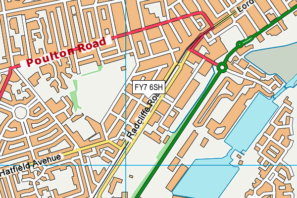 FY7 6SH map - OS VectorMap District (Ordnance Survey) FY7 6SH map - OS VectorMap District (Ordnance Survey)