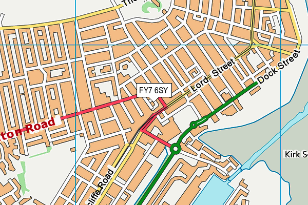 FY7 6SY map - OS VectorMap District (Ordnance Survey) FY7 6SY map - OS VectorMap District (Ordnance Survey)
