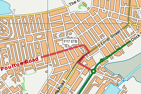 FY7 6TB map - OS VectorMap District (Ordnance Survey) FY7 6TB map - OS VectorMap District (Ordnance Survey)