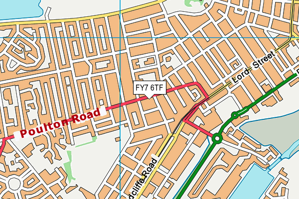 FY7 6TF map - OS VectorMap District (Ordnance Survey) FY7 6TF map - OS VectorMap District (Ordnance Survey)