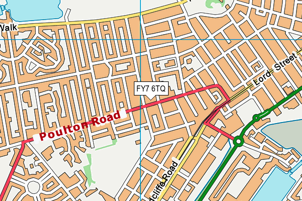 FY7 6TQ map - OS VectorMap District (Ordnance Survey)