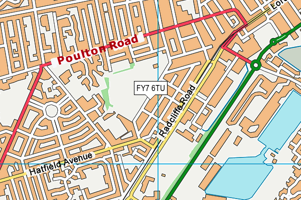 FY7 6TU map - OS VectorMap District (Ordnance Survey) FY7 6TU map - OS VectorMap District (Ordnance Survey)
