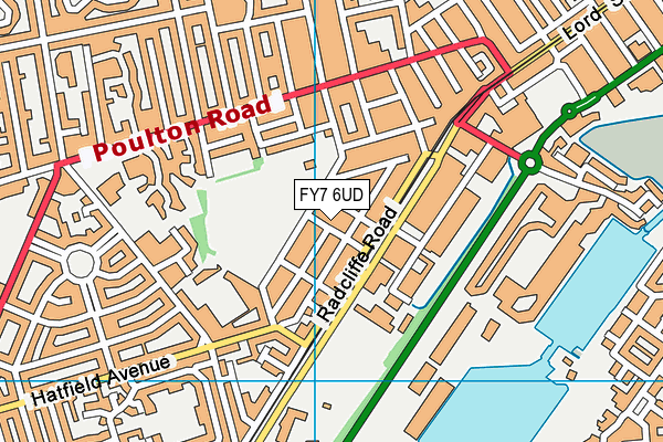 FY7 6UD map - OS VectorMap District (Ordnance Survey)