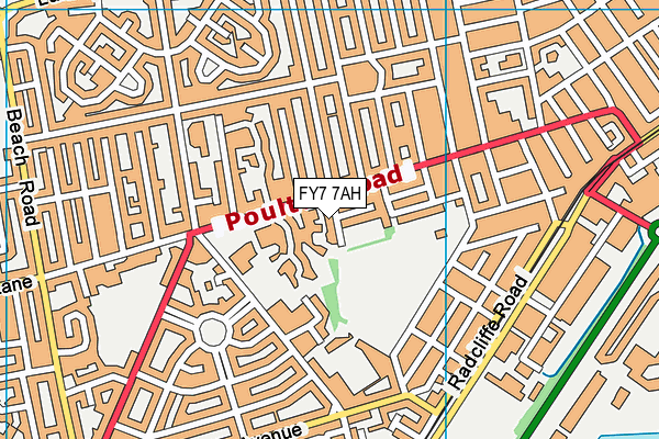 FY7 7AH map - OS VectorMap District (Ordnance Survey) FY7 7AH map - OS VectorMap District (Ordnance Survey)