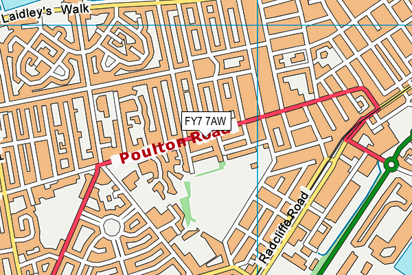 FY7 7AW map - OS VectorMap District (Ordnance Survey) FY7 7AW map - OS VectorMap District (Ordnance Survey)