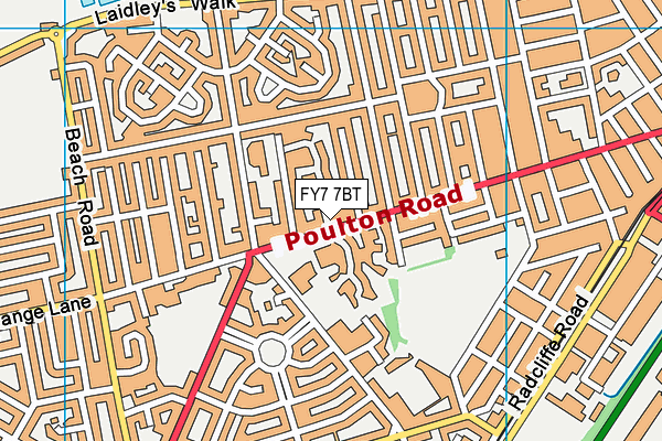 FY7 7BT map - OS VectorMap District (Ordnance Survey) FY7 7BT map - OS VectorMap District (Ordnance Survey)