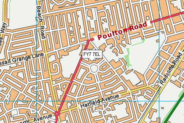 FY7 7EL map - OS VectorMap District (Ordnance Survey) FY7 7EL map - OS VectorMap District (Ordnance Survey)