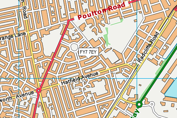 FY7 7EY map - OS VectorMap District (Ordnance Survey) FY7 7EY map - OS VectorMap District (Ordnance Survey)