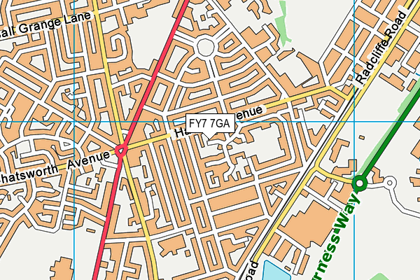FY7 7GA map - OS VectorMap District (Ordnance Survey) FY7 7GA map - OS VectorMap District (Ordnance Survey)