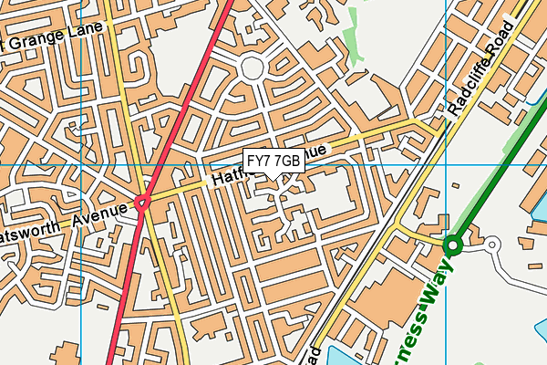FY7 7GB map - OS VectorMap District (Ordnance Survey) FY7 7GB map - OS VectorMap District (Ordnance Survey)