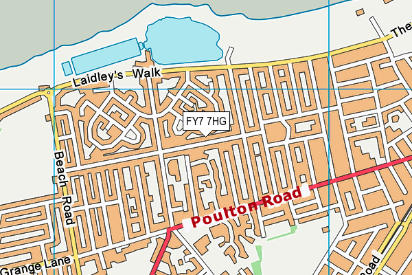 FY7 7HG map - OS VectorMap District (Ordnance Survey)