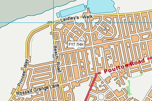 FY7 7HH map - OS VectorMap District (Ordnance Survey)