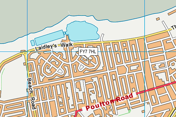 FY7 7HL map - OS VectorMap District (Ordnance Survey)