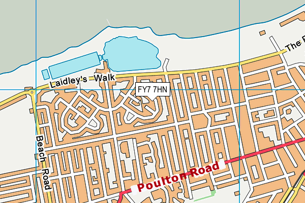 FY7 7HN map - OS VectorMap District (Ordnance Survey)