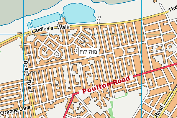 FY7 7HQ map - OS VectorMap District (Ordnance Survey)