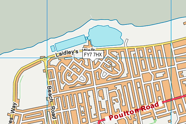 FY7 7HX map - OS VectorMap District (Ordnance Survey) FY7 7HX map - OS VectorMap District (Ordnance Survey)