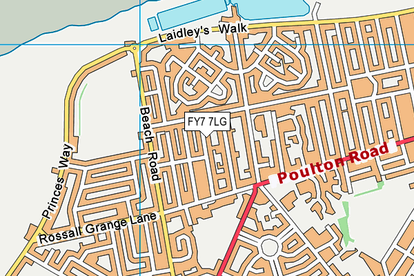 FY7 7LG map - OS VectorMap District (Ordnance Survey) FY7 7LG map - OS VectorMap District (Ordnance Survey)