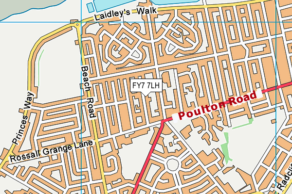 FY7 7LH map - OS VectorMap District (Ordnance Survey) FY7 7LH map - OS VectorMap District (Ordnance Survey)