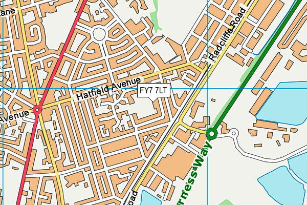 FY7 7LT map - OS VectorMap District (Ordnance Survey) FY7 7LT map - OS VectorMap District (Ordnance Survey)