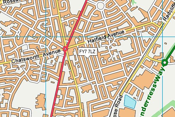 FY7 7LZ map - OS VectorMap District (Ordnance Survey) FY7 7LZ map - OS VectorMap District (Ordnance Survey)