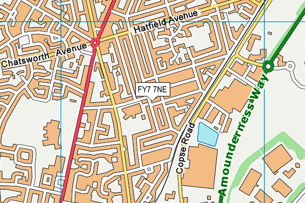 FY7 7NE map - OS VectorMap District (Ordnance Survey) FY7 7NE map - OS VectorMap District (Ordnance Survey)