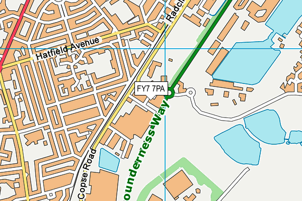 FY7 7PA map - OS VectorMap District (Ordnance Survey) FY7 7PA map - OS VectorMap District (Ordnance Survey)