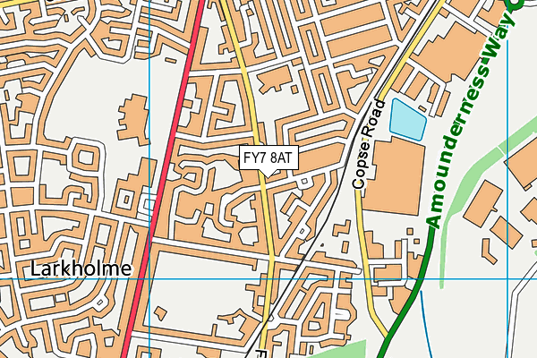 FY7 8AT map - OS VectorMap District (Ordnance Survey) FY7 8AT map - OS VectorMap District (Ordnance Survey)