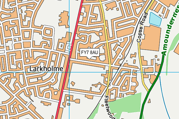 FY7 8AU map - OS VectorMap District (Ordnance Survey) FY7 8AU map - OS VectorMap District (Ordnance Survey)