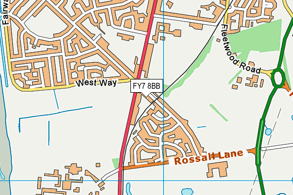 FY7 8BB map - OS VectorMap District (Ordnance Survey) FY7 8BB map - OS VectorMap District (Ordnance Survey)