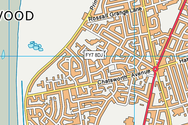 FY7 8DJ map - OS VectorMap District (Ordnance Survey) FY7 8DJ map - OS VectorMap District (Ordnance Survey)