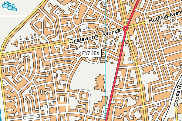 FY7 8EX map - OS VectorMap District (Ordnance Survey)