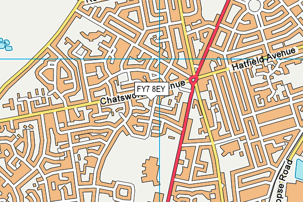 FY7 8EY map - OS VectorMap District (Ordnance Survey) FY7 8EY map - OS VectorMap District (Ordnance Survey)