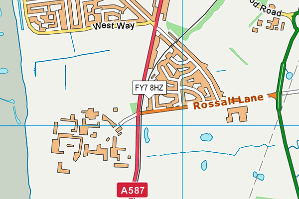 FY7 8HZ map - OS VectorMap District (Ordnance Survey) FY7 8HZ map - OS VectorMap District (Ordnance Survey)