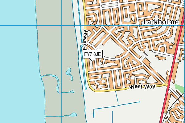 FY7 8JE map - OS VectorMap District (Ordnance Survey) FY7 8JE map - OS VectorMap District (Ordnance Survey)