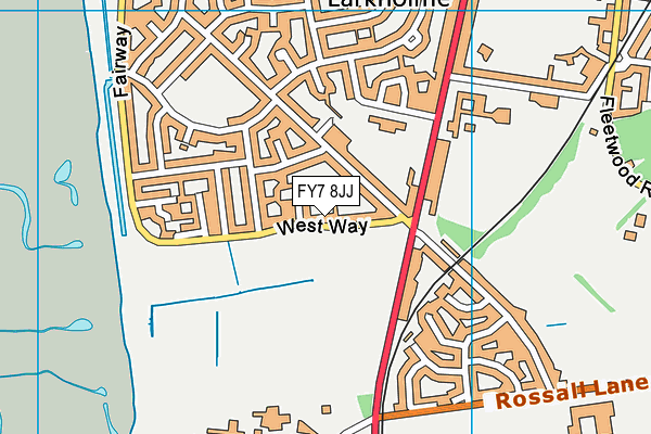 FY7 8JJ map - OS VectorMap District (Ordnance Survey) FY7 8JJ map - OS VectorMap District (Ordnance Survey)