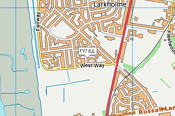FY7 8JL map - OS VectorMap District (Ordnance Survey) FY7 8JL map - OS VectorMap District (Ordnance Survey)