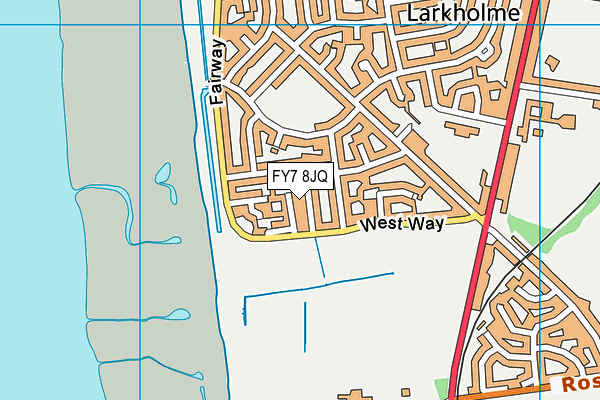 FY7 8JQ map - OS VectorMap District (Ordnance Survey) FY7 8JQ map - OS VectorMap District (Ordnance Survey)