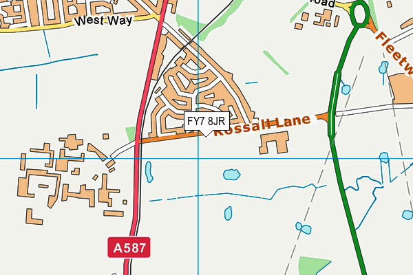 FY7 8JR map - OS VectorMap District (Ordnance Survey) FY7 8JR map - OS VectorMap District (Ordnance Survey)