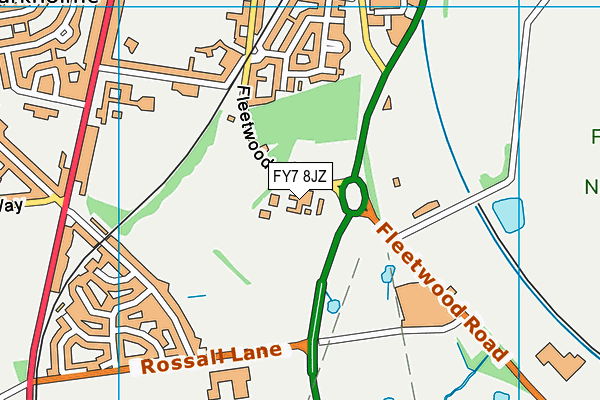 FY7 8JZ map - OS VectorMap District (Ordnance Survey) FY7 8JZ map - OS VectorMap District (Ordnance Survey)