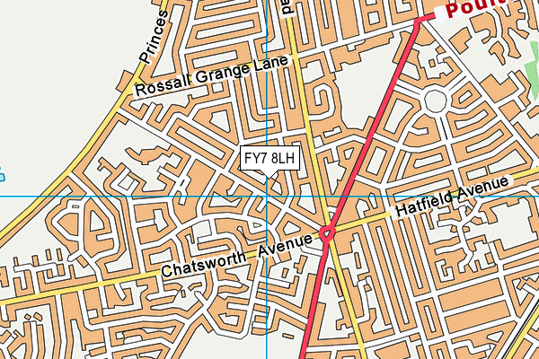 FY7 8LH map - OS VectorMap District (Ordnance Survey) FY7 8LH map - OS VectorMap District (Ordnance Survey)
