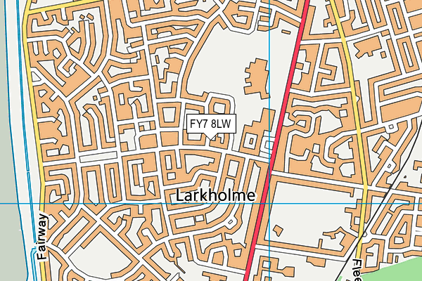 FY7 8LW map - OS VectorMap District (Ordnance Survey) FY7 8LW map - OS VectorMap District (Ordnance Survey)